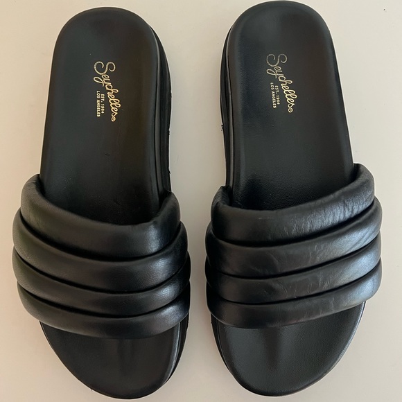 Seychelles Shoes - Black Seychelles Vibe Check Slide Mule Sandals 9